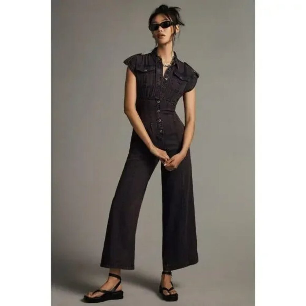 Anthropologie Black Jumpsuit